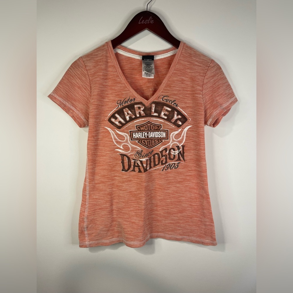 Harley-Davidson orange Fitted Short Sleeve Tee